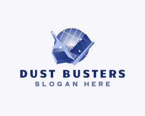 Brush Dust Pan Cleaning logo design