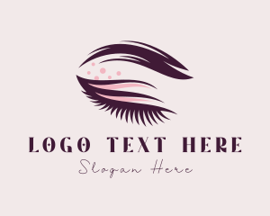 Makeup - Aesthetic Cosmetics Eyelash logo design