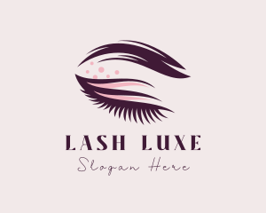 Aesthetic Cosmetics Eyelash logo design