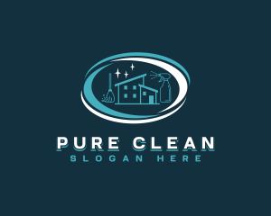 Household Cleaning Chore logo design