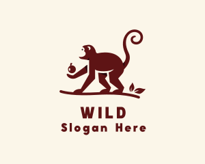 Wild Monkey Apple logo design