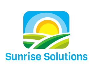 Day - Sunny Hills Valley Landscape logo design