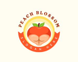 Erotic Peach Butt logo design