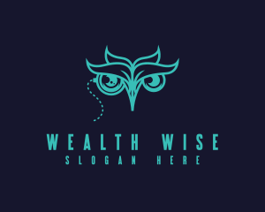 Wise Owl Monocle logo design