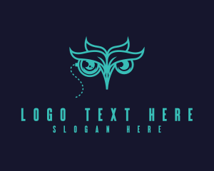 Owl - Wise Owl Monocle logo design