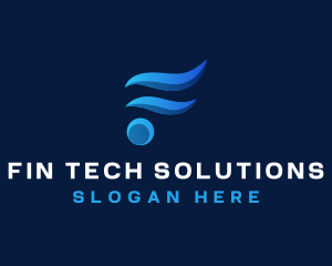 Wave Tech Finance logo design