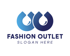 Outlet - Water Drop Letter W logo design