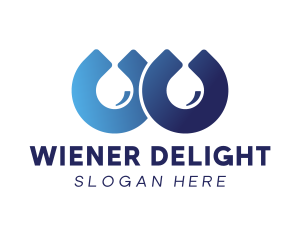 Water Drop Letter W logo design