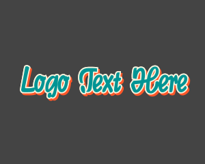 Wordmark - Retro Pop Calligraphy logo design