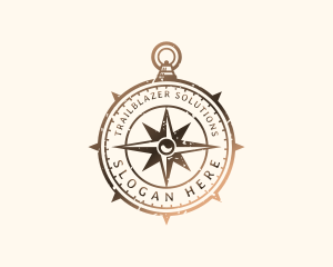 Pathfinder - Navigation Compass Travel logo design