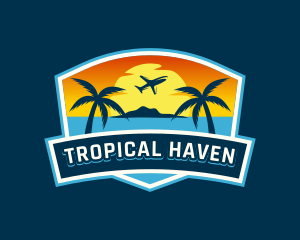 Travel Beach Resort logo design