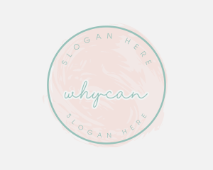 Feminine Watercolor Paint Logo