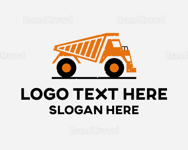 Transport Dump Truck Logo