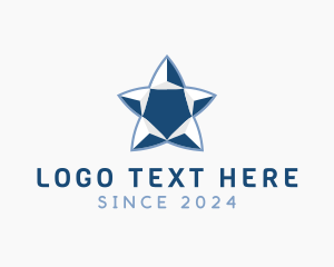 Crystal - Simple Blue Star logo design