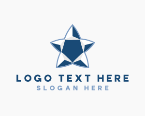 Logistics - Crystal Blue Star logo design