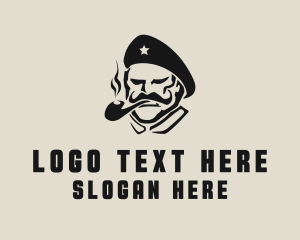 Soldier - Angry Soldier Man logo design