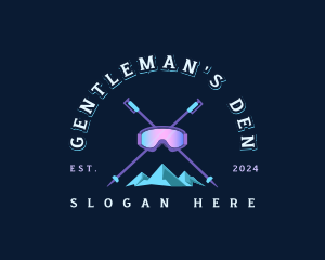 Ski Mountain Snowboarding  logo design