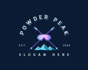 Ski Mountain Snowboarding  logo design