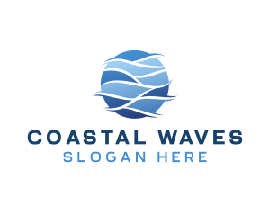 Sea Ocean Wave logo design