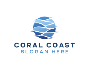 Sea Ocean Wave logo design