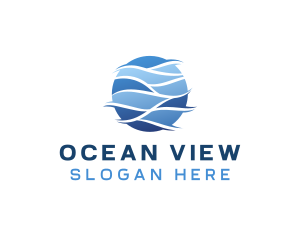 Sea Ocean Wave logo design