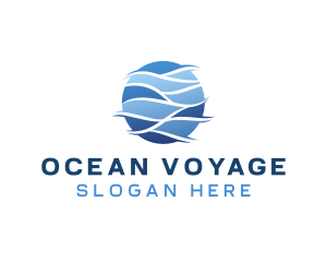 Sea Ocean Wave logo design