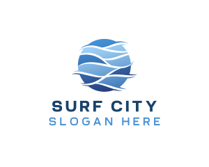 Sea Ocean Wave logo design