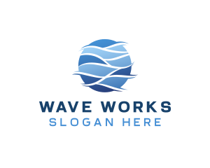 Sea Ocean Wave logo design