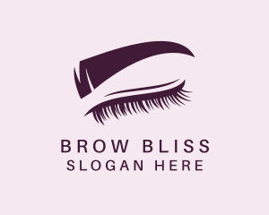 Eyebrow - Pretty Eyelash Eyebrow logo design