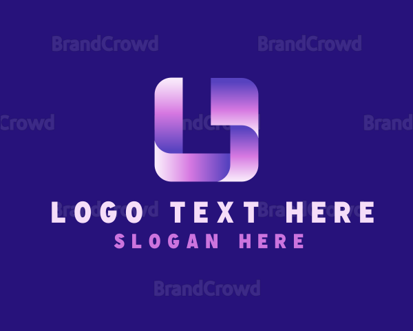 3D Gradient Letter L Logo