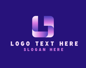 3D Gradient Letter L logo design
