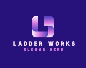 3D Gradient Letter L logo design