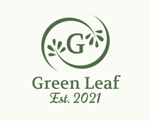 Natural Wellness Leaves  logo design