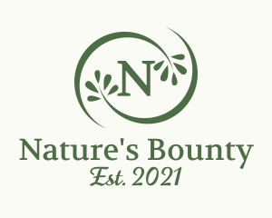 Natural Wellness Leaves  logo design