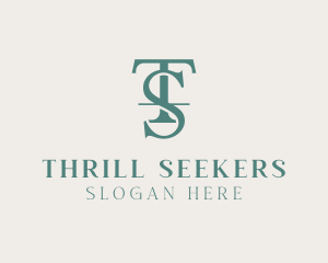 Legal Consulting Letter TS logo design