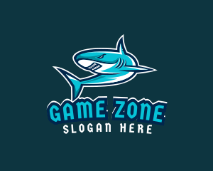 Angry Gaming Shark logo design