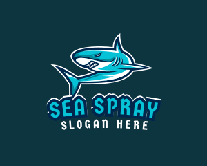 Angry Gaming Shark logo design