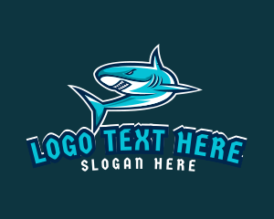 Gaming - Angry Gaming Shark logo design