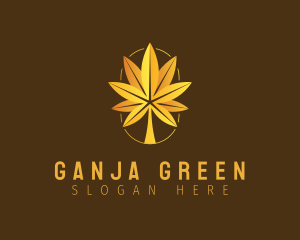 Cannabis Autumn Leaf logo design