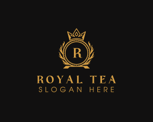 Royal Crown Wreath  logo design