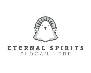 Spirit Cute Ghost logo design