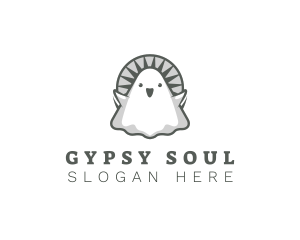 Spirit Cute Ghost logo design