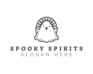 Spirit Cute Ghost logo design