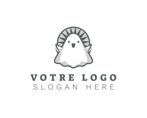 Playful - Spirit Cute Ghost logo design