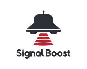 UFO Signal Beam logo design