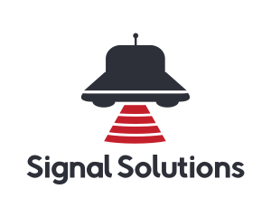 Signal - UFO Signal Beam logo design