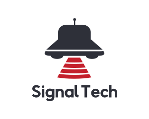 Signal - UFO Signal Beam logo design