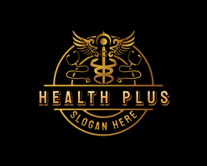 Caduceus  Health Laboratory logo design