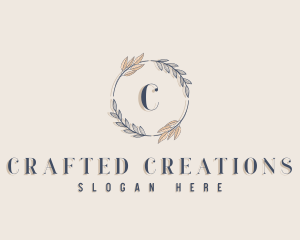 Beauty Leaf Wreath logo design