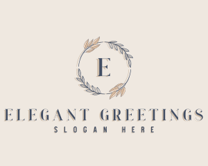 Beauty Leaf Wreath logo design